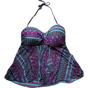 ☀️ Maternity Flowy Halter Style Swim Top